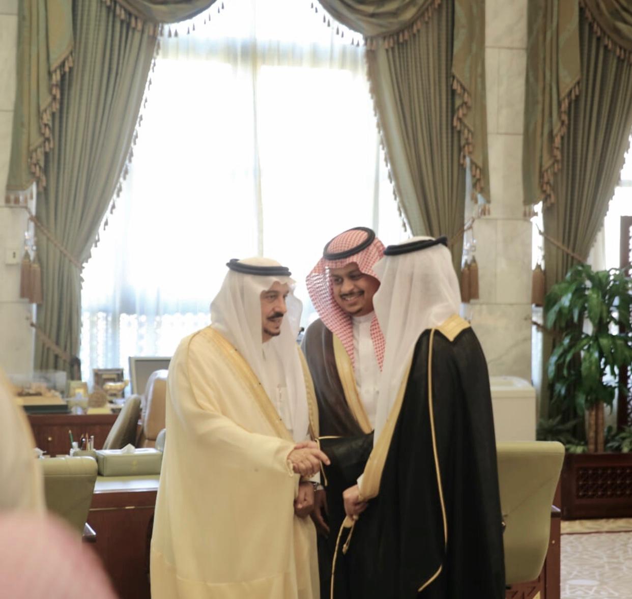 استقبال أمير الرياض صاحب السمو الملكي الأمير فيصل بن بندر بن عبد العزيز آل سعود لمدير العلامة التجارية الاستاذ صالح المري
